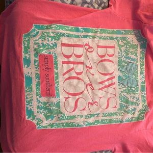 Bows before bros simply southern shirt